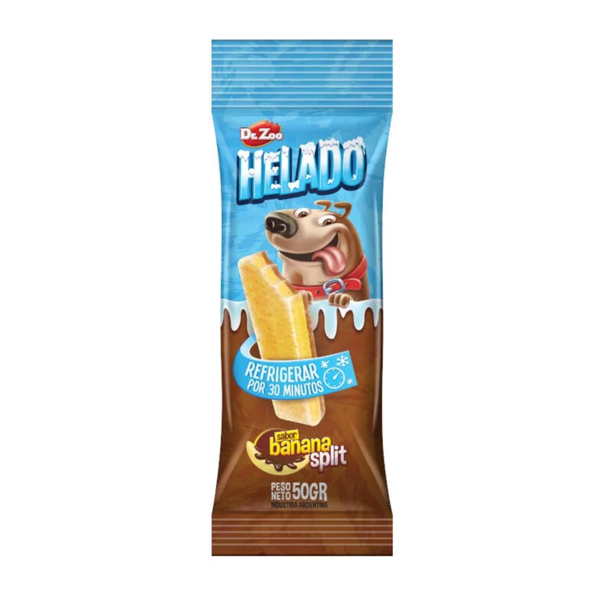 Helado sabor banana split Dr. Zoo – 50g