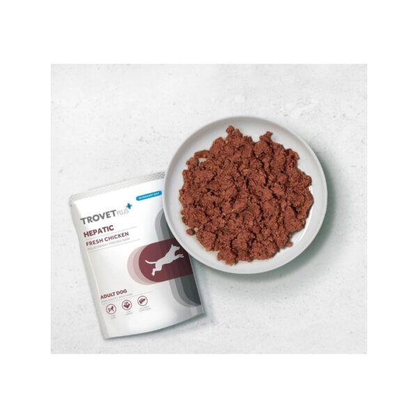 Trovetplus Hepatic pollo fresco alimento húmedo
