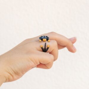 Anillo Enlazado Perro Salchicha