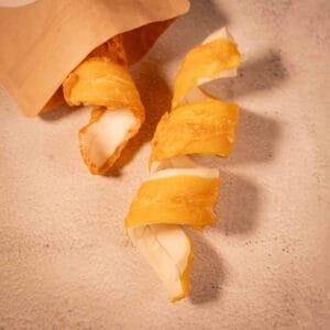 snack en espiral con pollo para perros natural