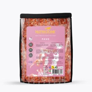 Menú BARF Pavo 500g de Nutricione, comida natural y monoproteica para perros