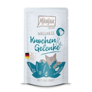 Mjamjam carne de pollo para gatos – comida húmeda natural con ingredientes funcionales para articulaciones