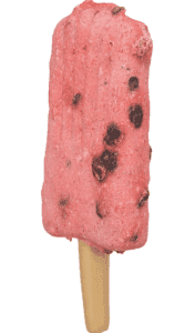 polo de helado rojo para perros natural con forma divertida