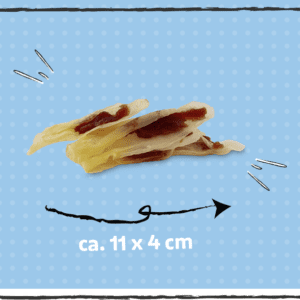 orejas de conejo con pollo para perros SnackOMio naturales y crujientes