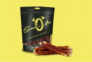 masticable crujiente para perros con ternera y pato SnackOMio