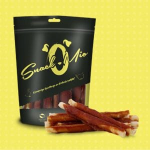 masticable crujiente para perros con ternera y pato SnackOMio