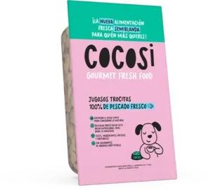 Trocitos de pescado para perros Cocosi 200g sin gluten y natural