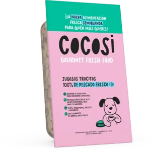 Trocitos de pescado para perros Cocosi 200g sin gluten y natural
