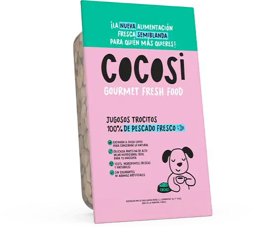 Trocitos de pescado para perros Cocosi 200g sin gluten y natural