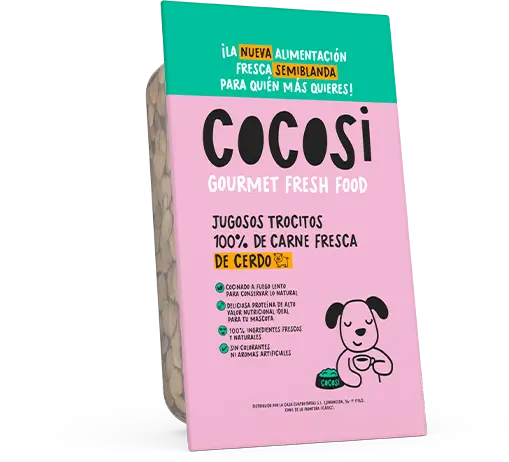 Trocitos de cerdo para perros Cocosi 200g alimento natural sin gluten