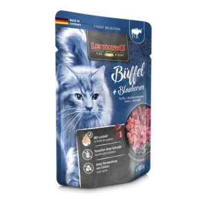 LEONARDO Búfalo + Arándanos para gatos 100% natural