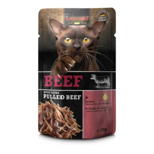 LEONARDO Beef + extra Pulled Beef para gatos 100% natural