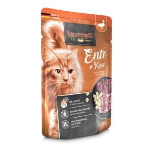 LEONARDO Pato + Queso para gatos 100% natural