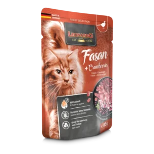 LEONARDO Faisán + Arándanos Rojos para gatos 100% natural