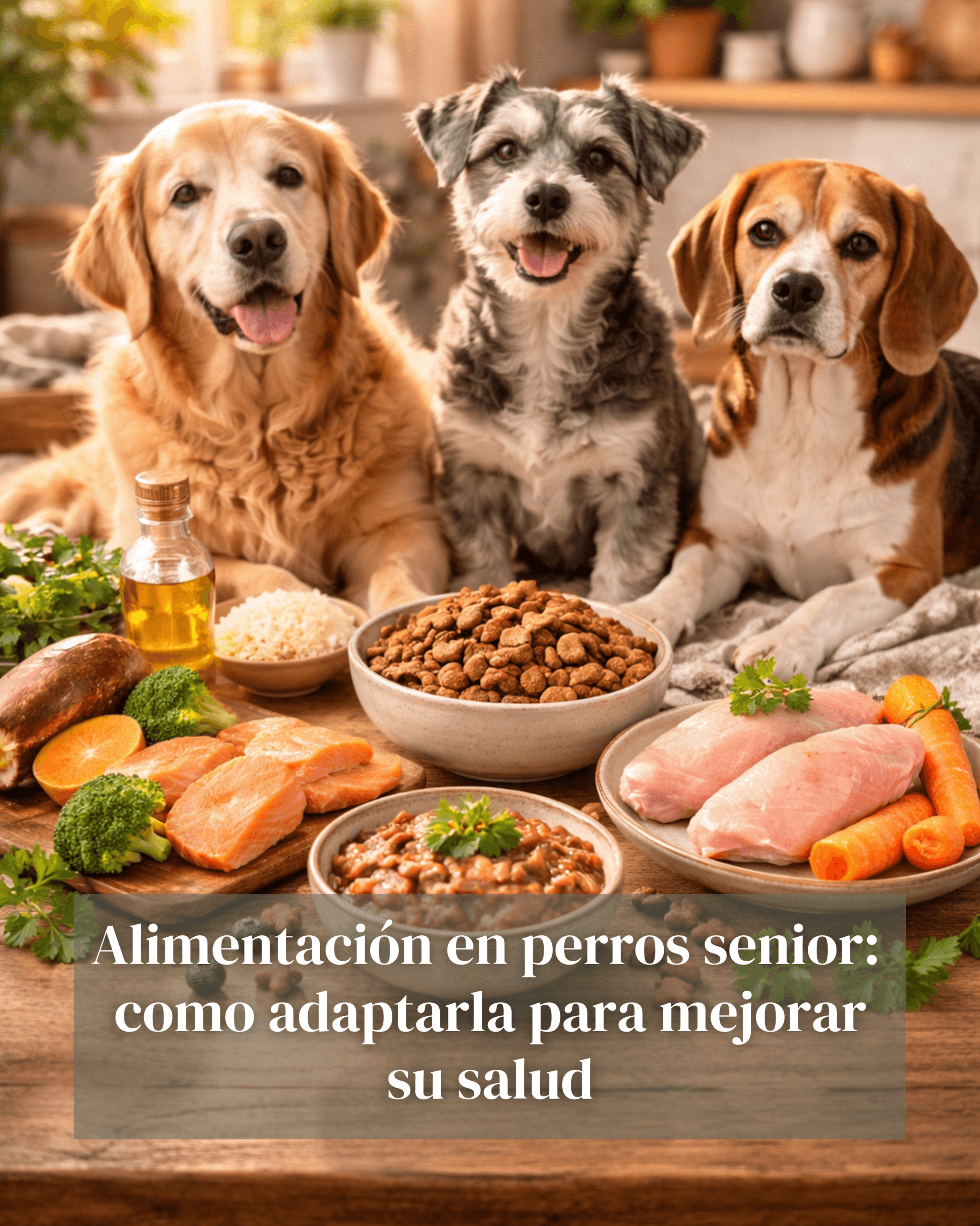 alimentación perro senior