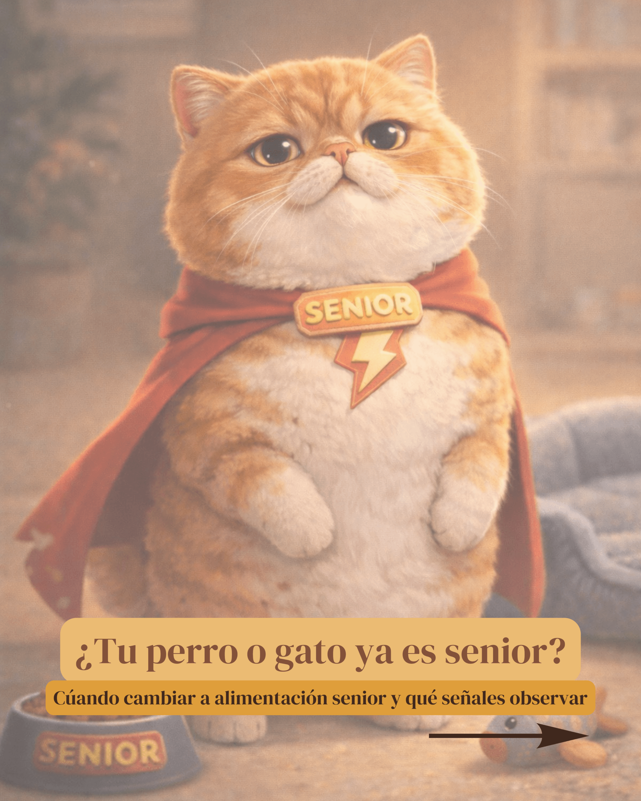 alimentación senior en perros y gatos