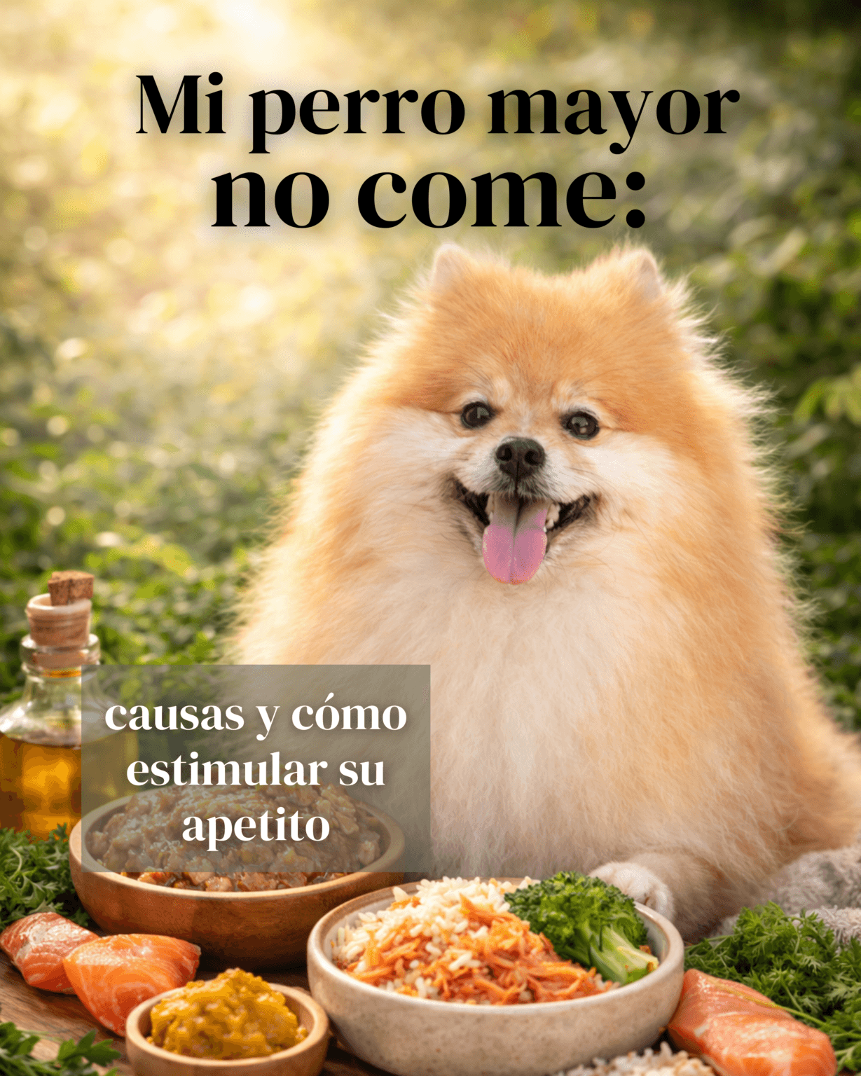 perro mayor no come