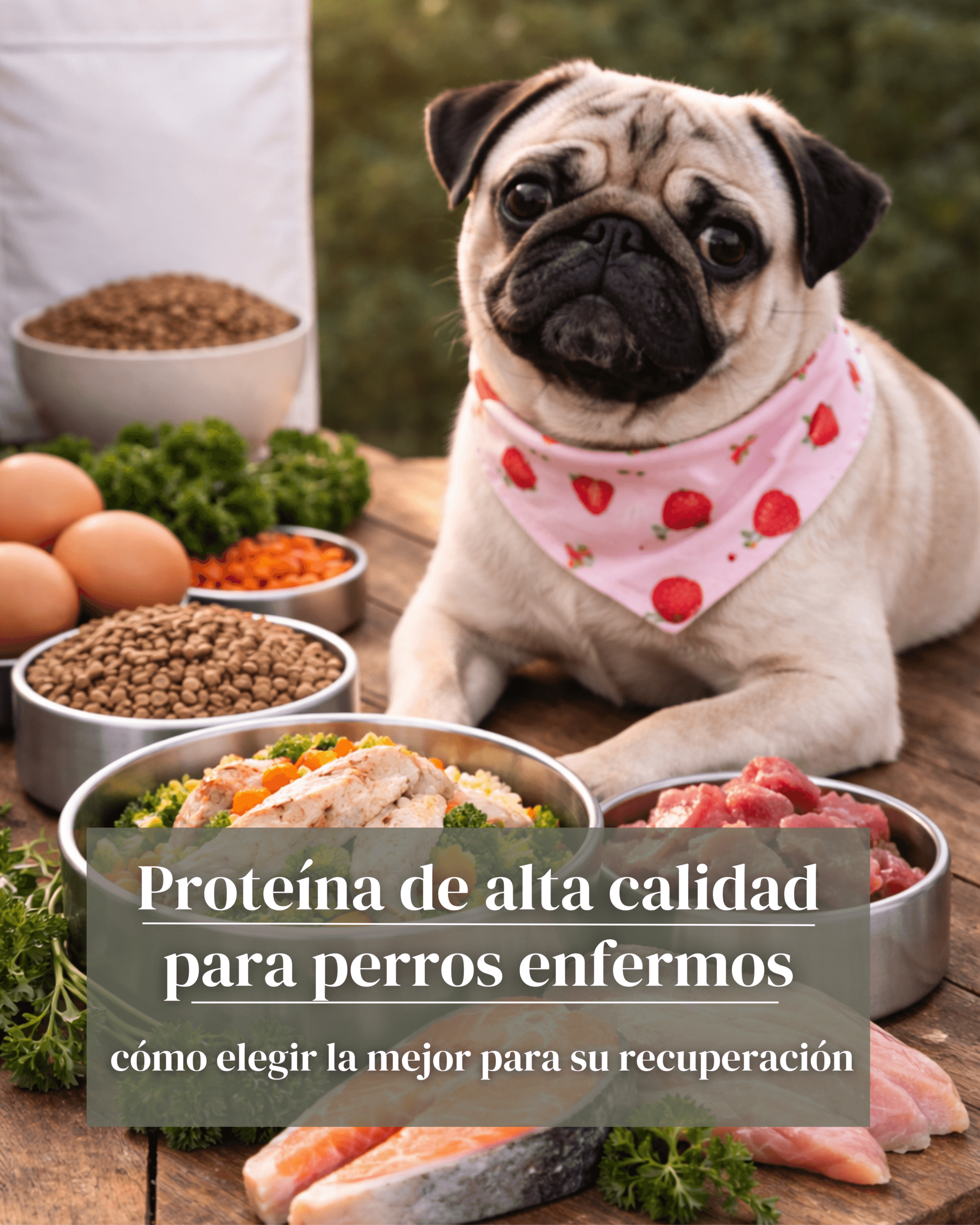 proteína de alta calidad para perros enfermos