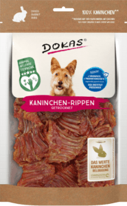 snack de costillas de conejo para perros