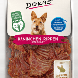 snack de costillas de conejo para perros
