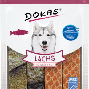 snack de salmon para perros Dokas tiras