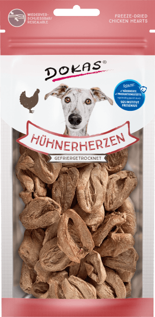 snack corazones pollo liofilizados perros