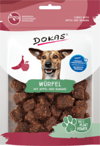 snack perros manzana y platano Dokas