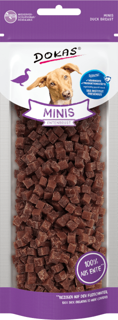 snack de pechuga de pato para perros