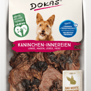 snack de despojos de conejo para perros