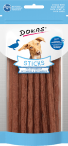snack de palitos de pato para perros