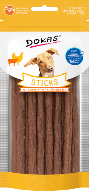 snack de pollo e hígado de res para perros