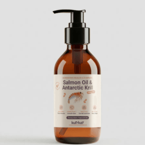 aceite de salmón y krill para perros y gatos