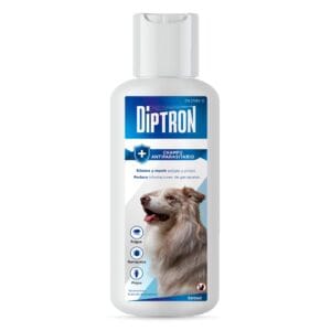 champ&uacute; antiparasitario para perros Diptron