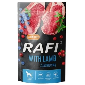 Rafi with lamb 500 g comida húmeda en paté para perros adultos