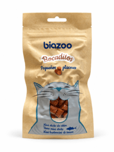 Snack de atún para gatos Biazoo Mini Sticks