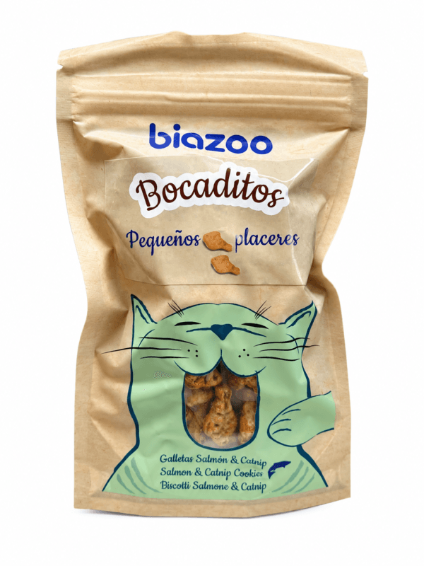 Galletas de salmón y catnip para gatos Biazoo