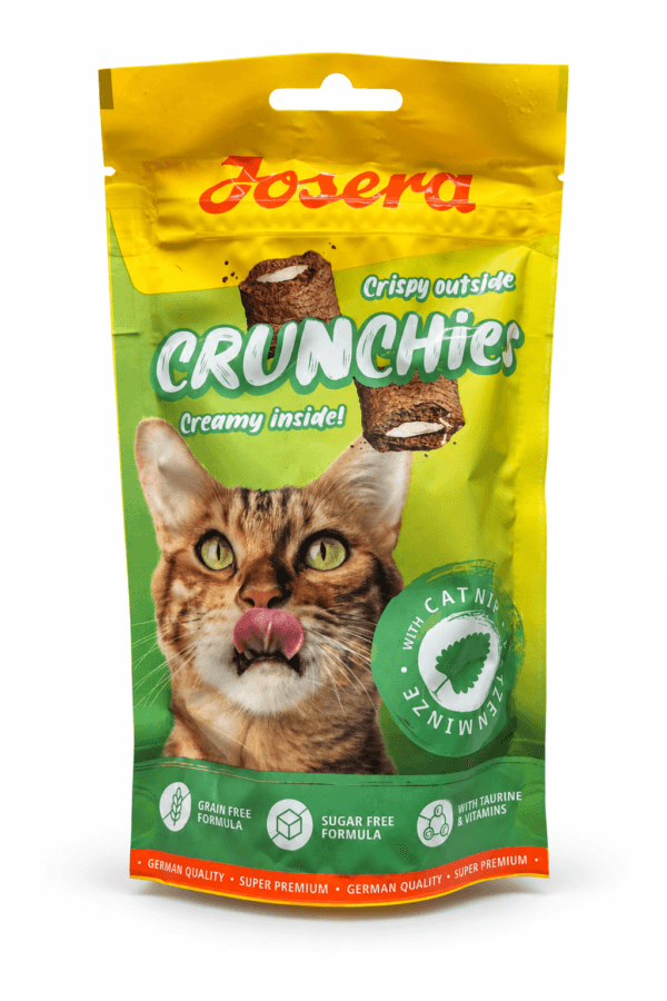 Snack con catnip para gatos Josera Crunchies 60 g